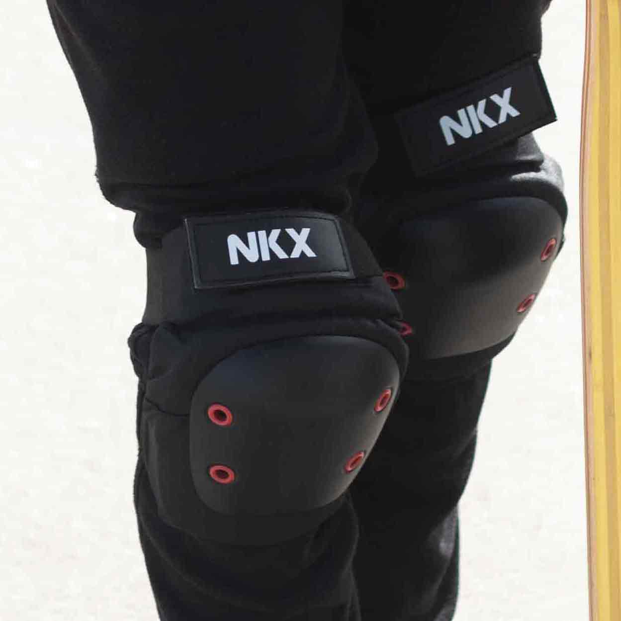NKX 3er-Pack Pro Schutz-set - Knieschützer, Ellenbogenschützer und Handgelenkschützer