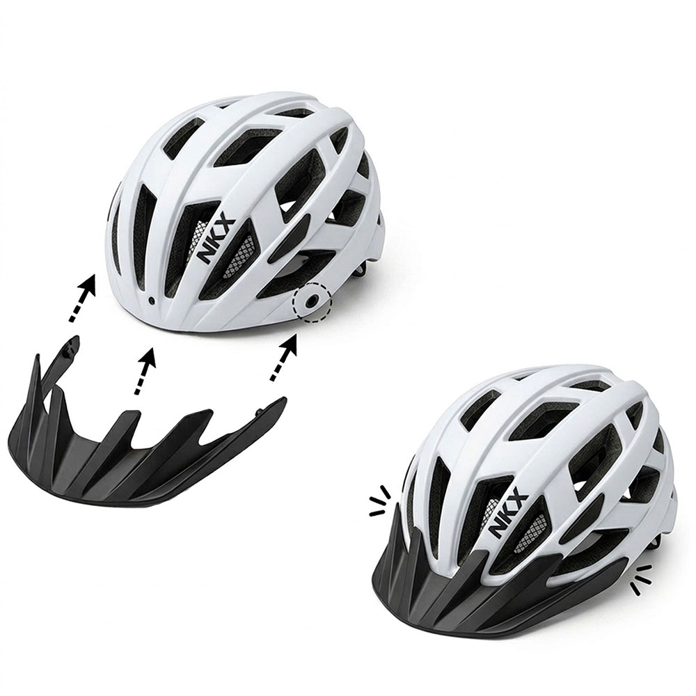 NKX City LED Fahrradhelm mit integriertem Licht