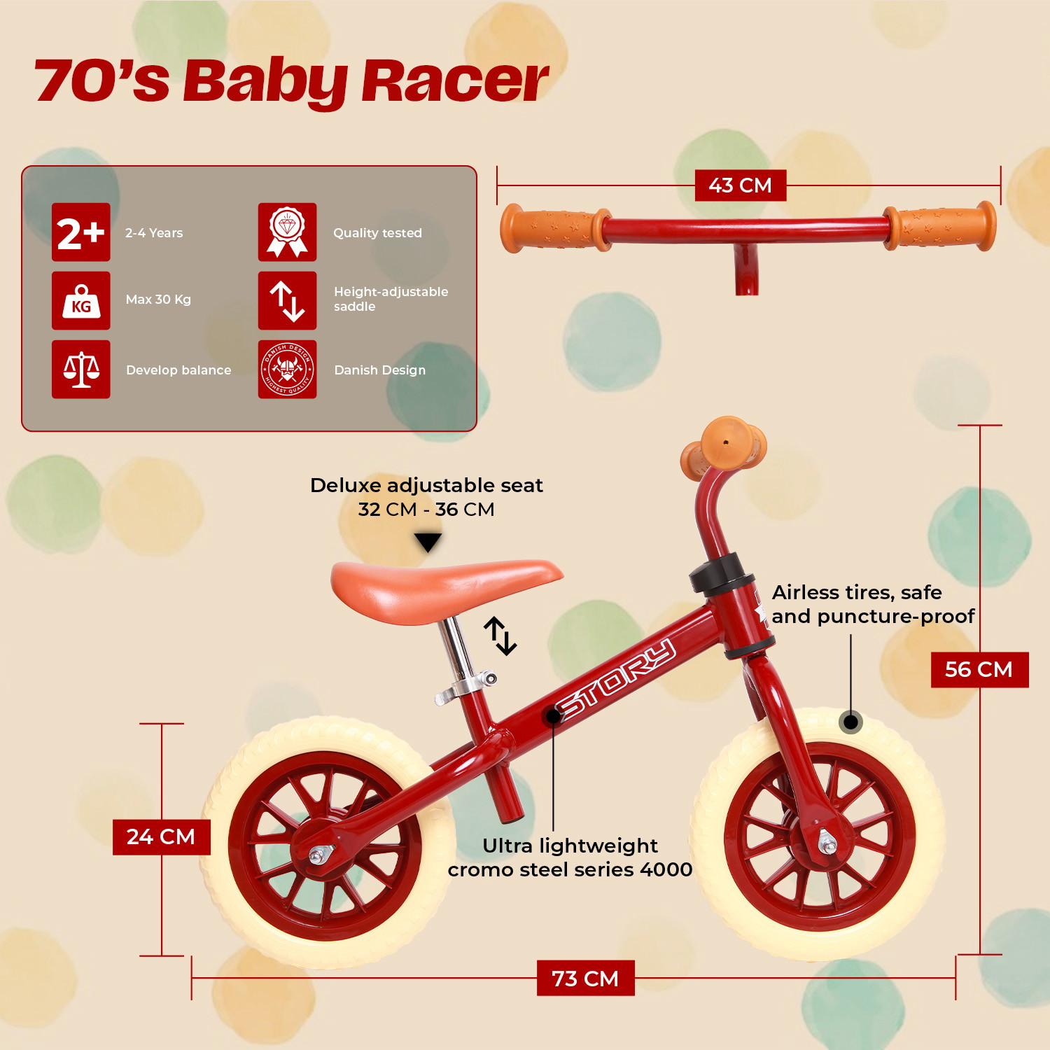 Story 70's Baby Racer Laufrad
