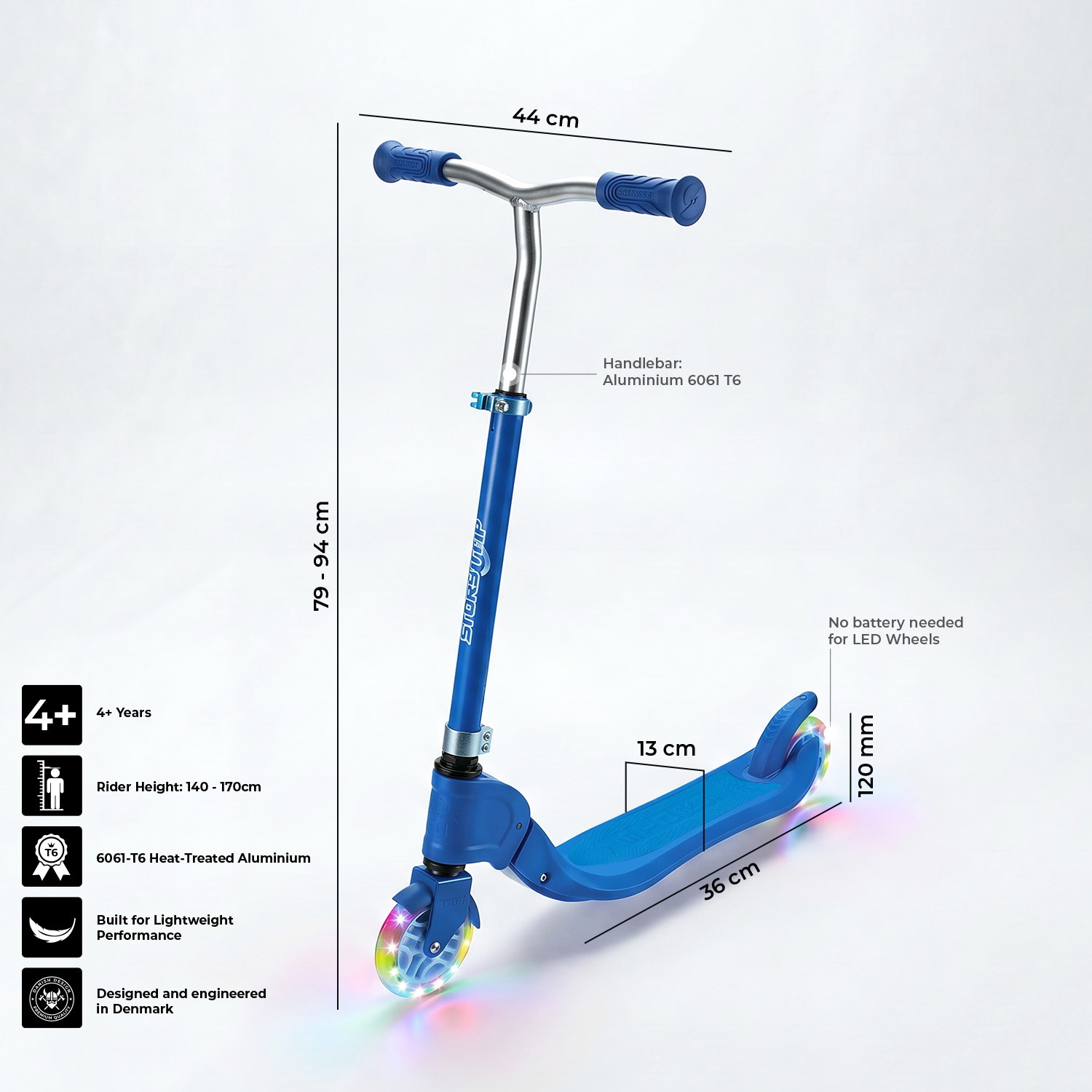 Story Flip Klappbarer LED Scooter