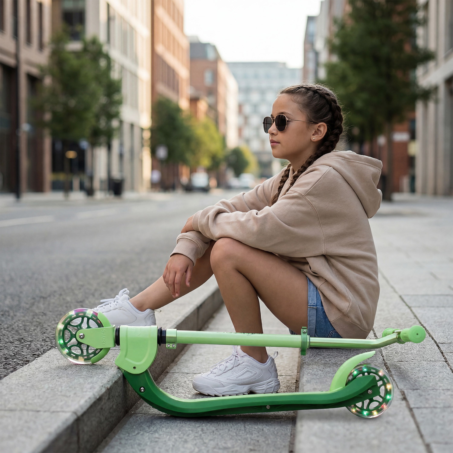 Story Flip Klappbarer LED Scooter