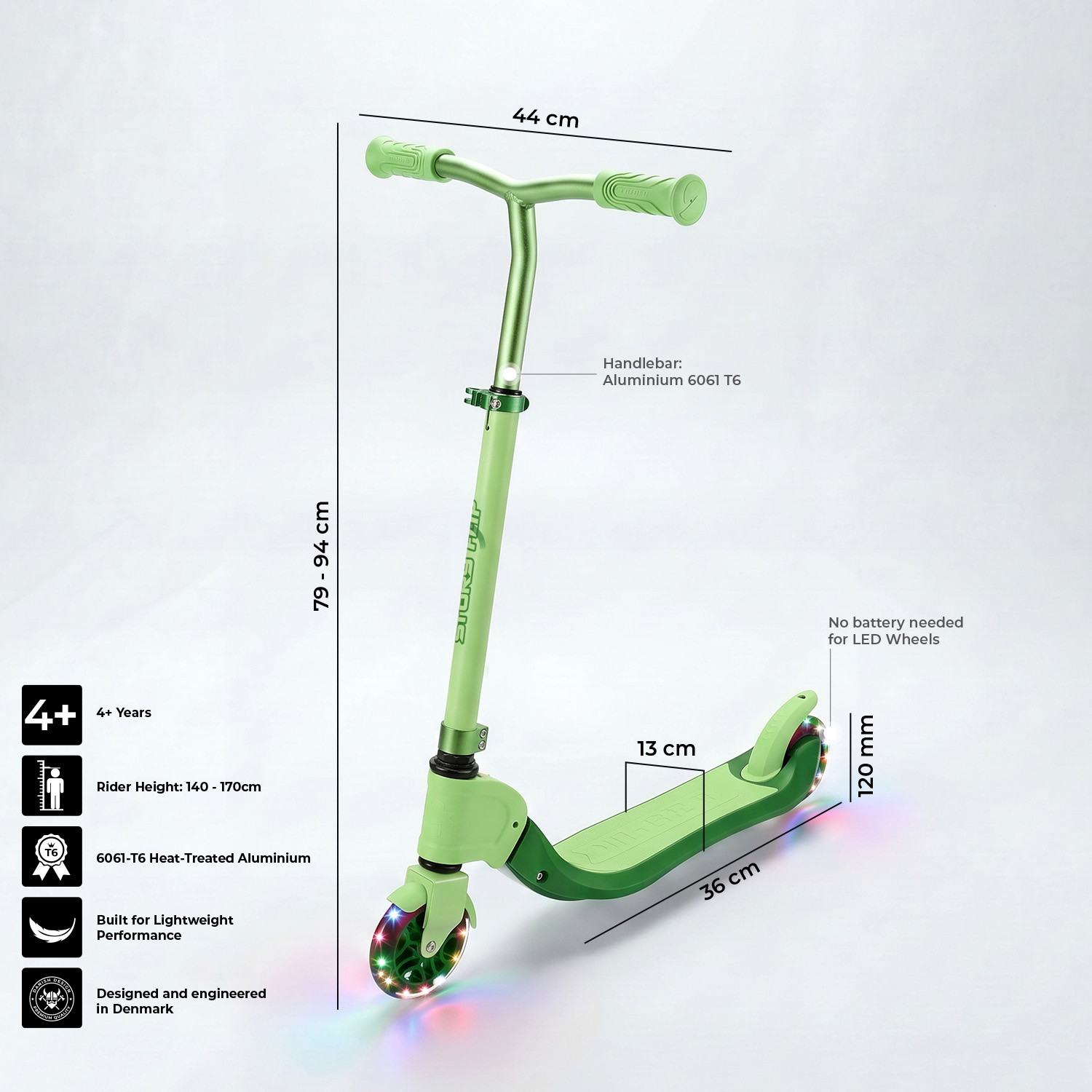 Story Flip Klappbarer LED Scooter