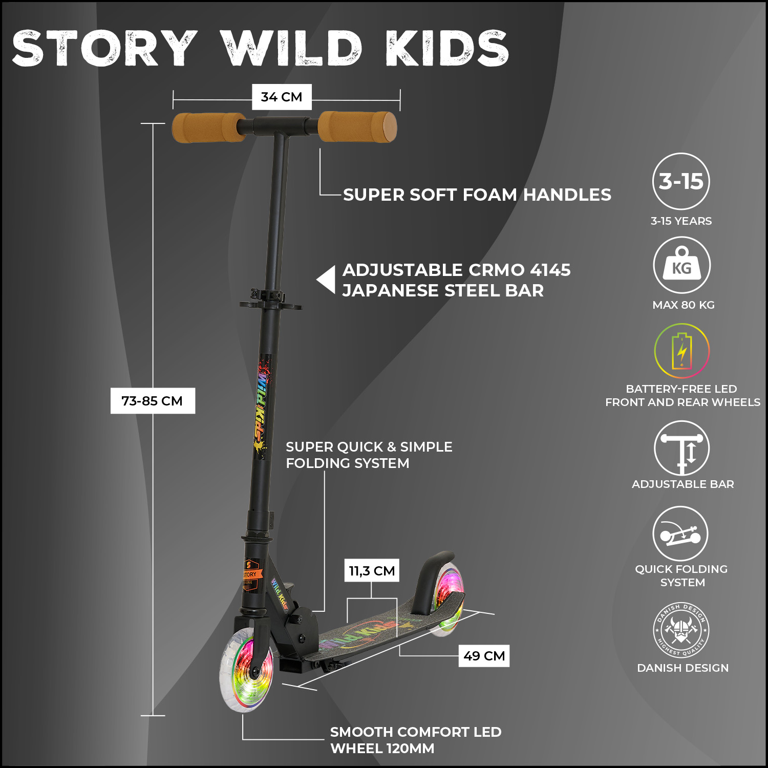 Story Wild Kids Faltbar Cityroller