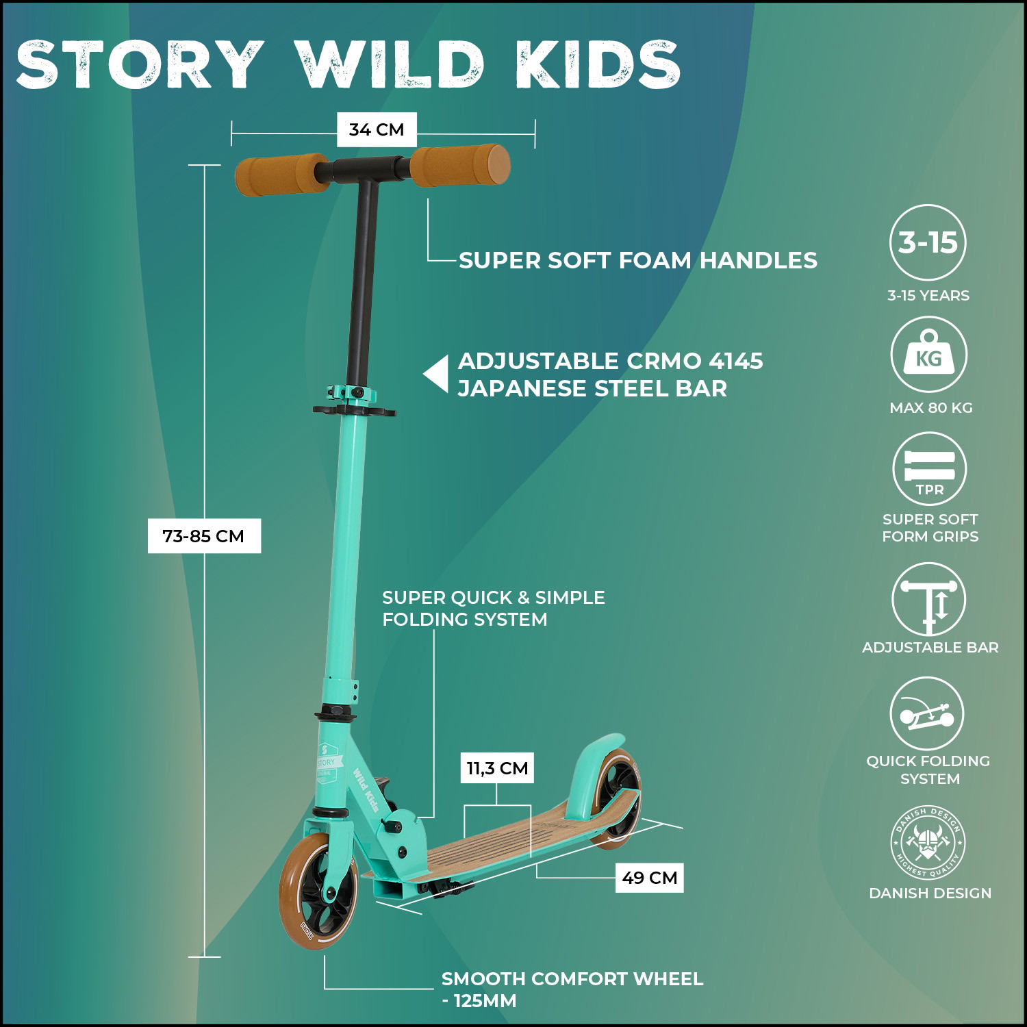 Story Wild Kids Faltbar Cityroller