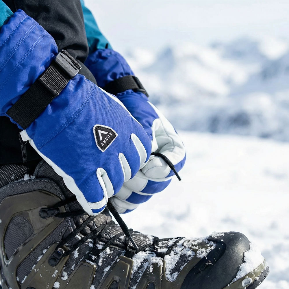 Annox Alpine Skihandschuhe aus Leder