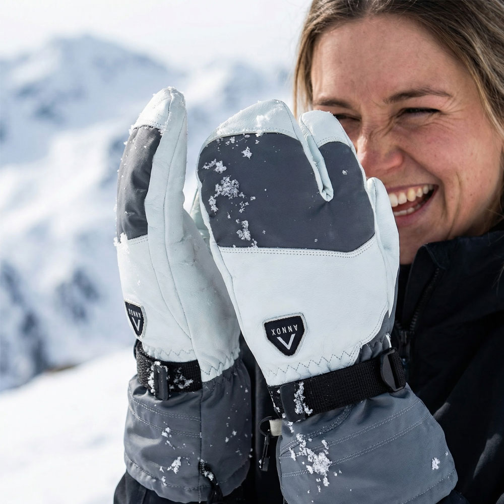 Annox Alpine Skihandschuhe aus Leder