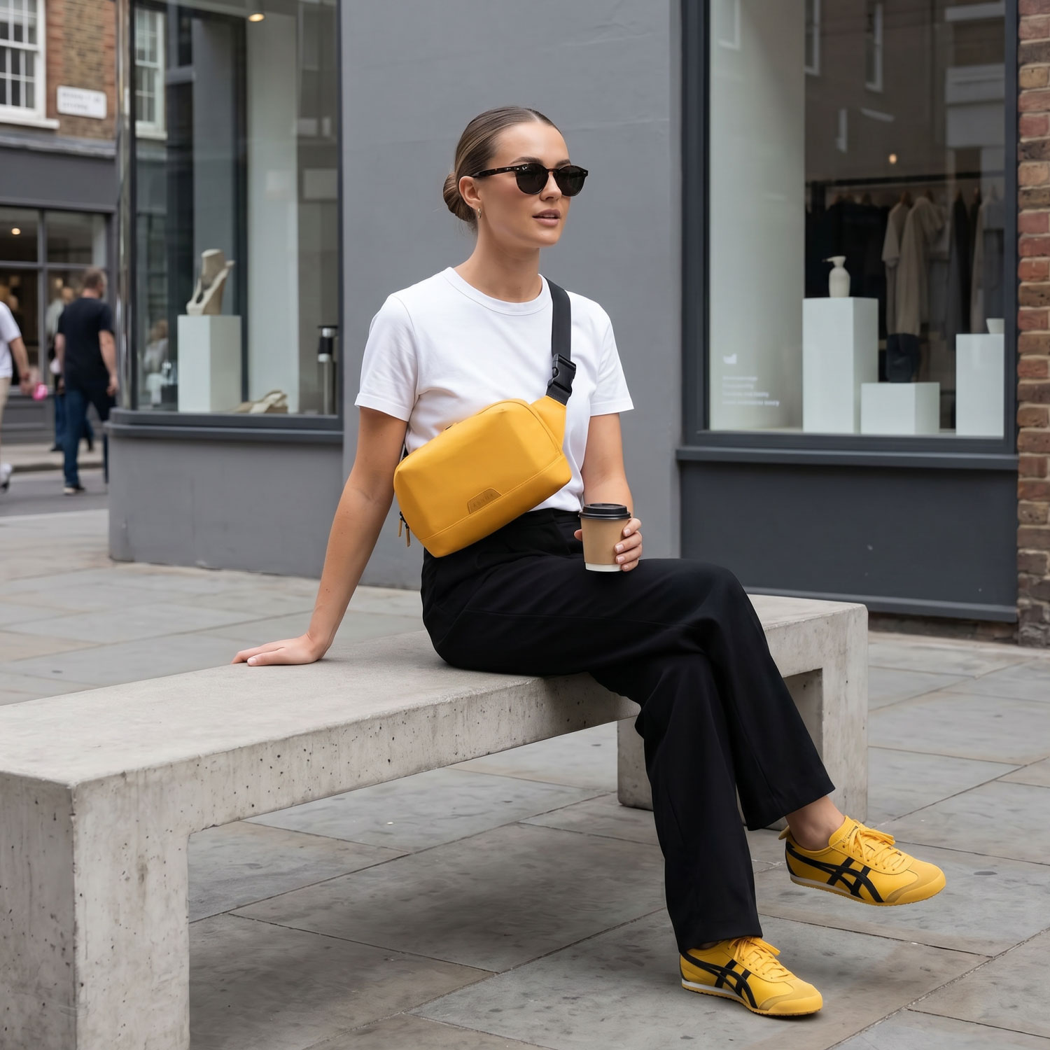 Annox Ecosmart Sling Bag – Wasserabweisende Tasche aus upgecyceltem Material für Stunt Scooter, Skateboard & Rollschuhe