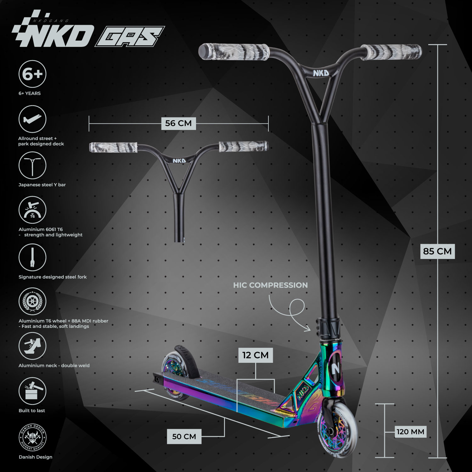 NKD GAS Stunt Scooter