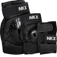 NKX 3er-Pack Pro Kinder Schutz-set - Knieschützer, Ellenbogenschützer und Handgelenkschützer
