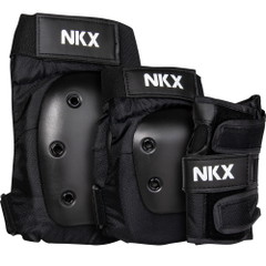 NKX 3er-Pack Pro Schutz-set - Knieschützer, Ellenbogenschützer und Handgelenkschützer
