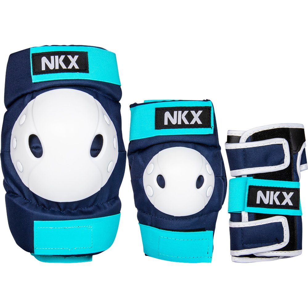 NKX 3er-Pack Pro Kinder Schutz-set - Knieschützer, Ellenbogenschützer und Handgelenkschützer