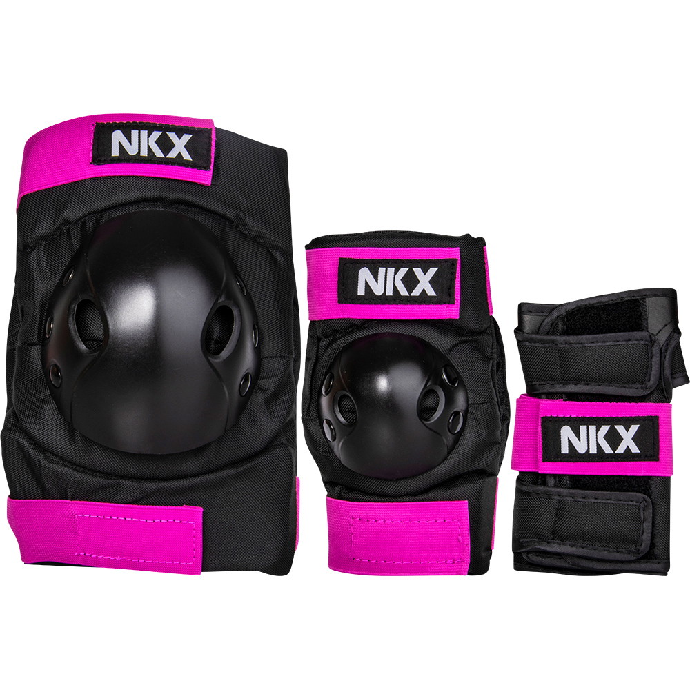 NKX 3er-Pack Pro Kinder Schutz-set - Knieschützer, Ellenbogenschützer und Handgelenkschützer