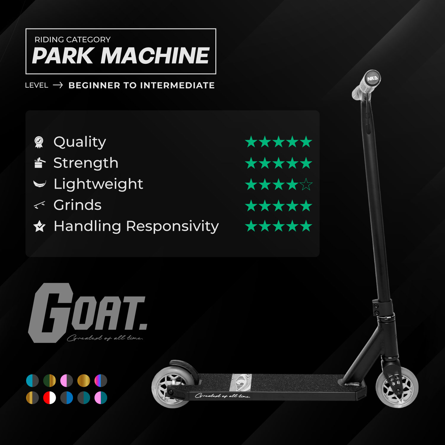  NKD GOAT Stunt Scooter