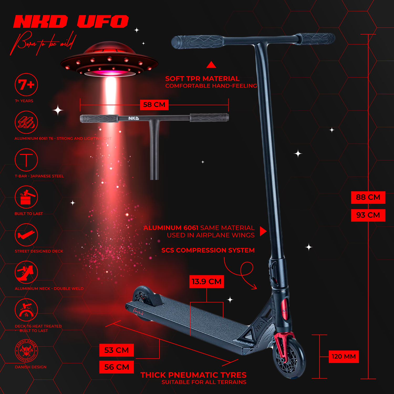 NKD UFO Stunt Scooter