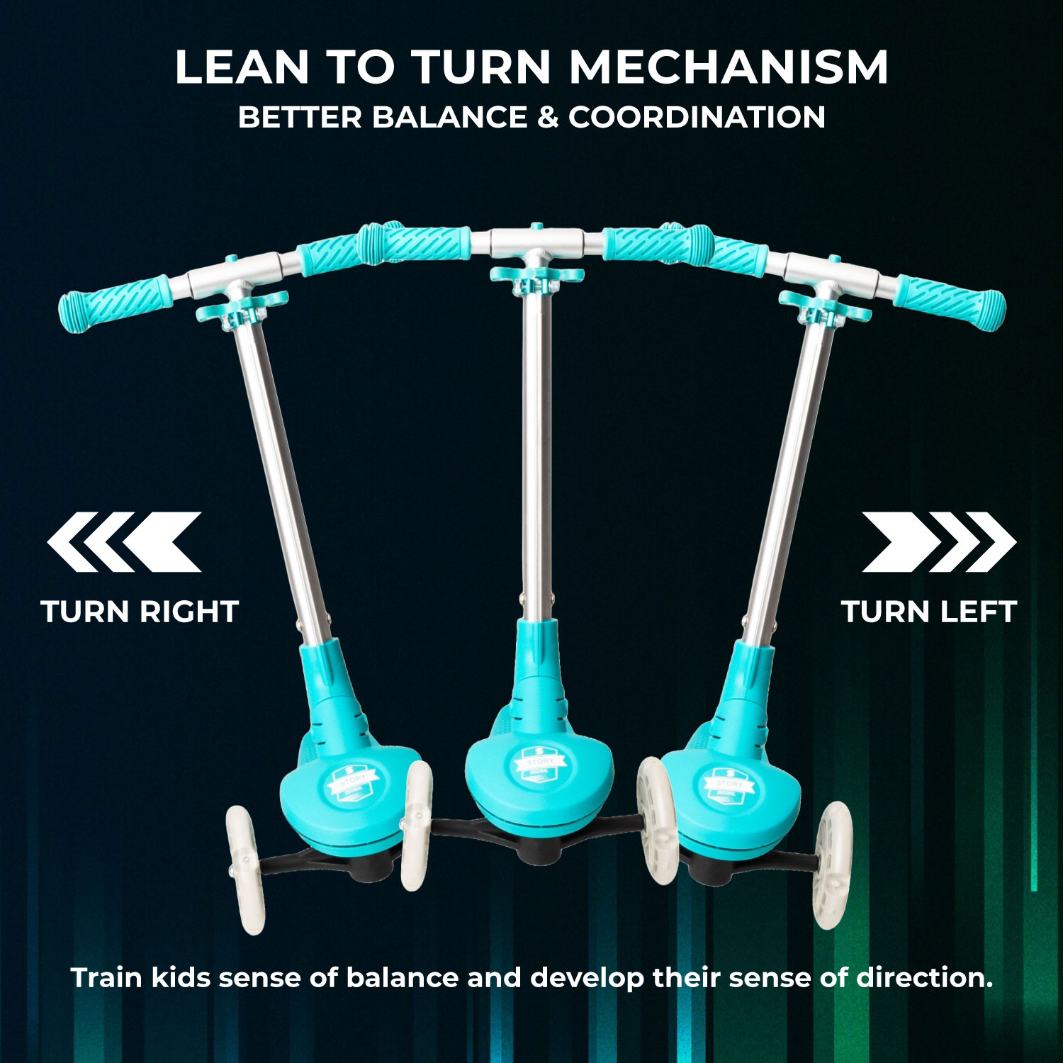 Story Party 3-Rad LED Kinderroller