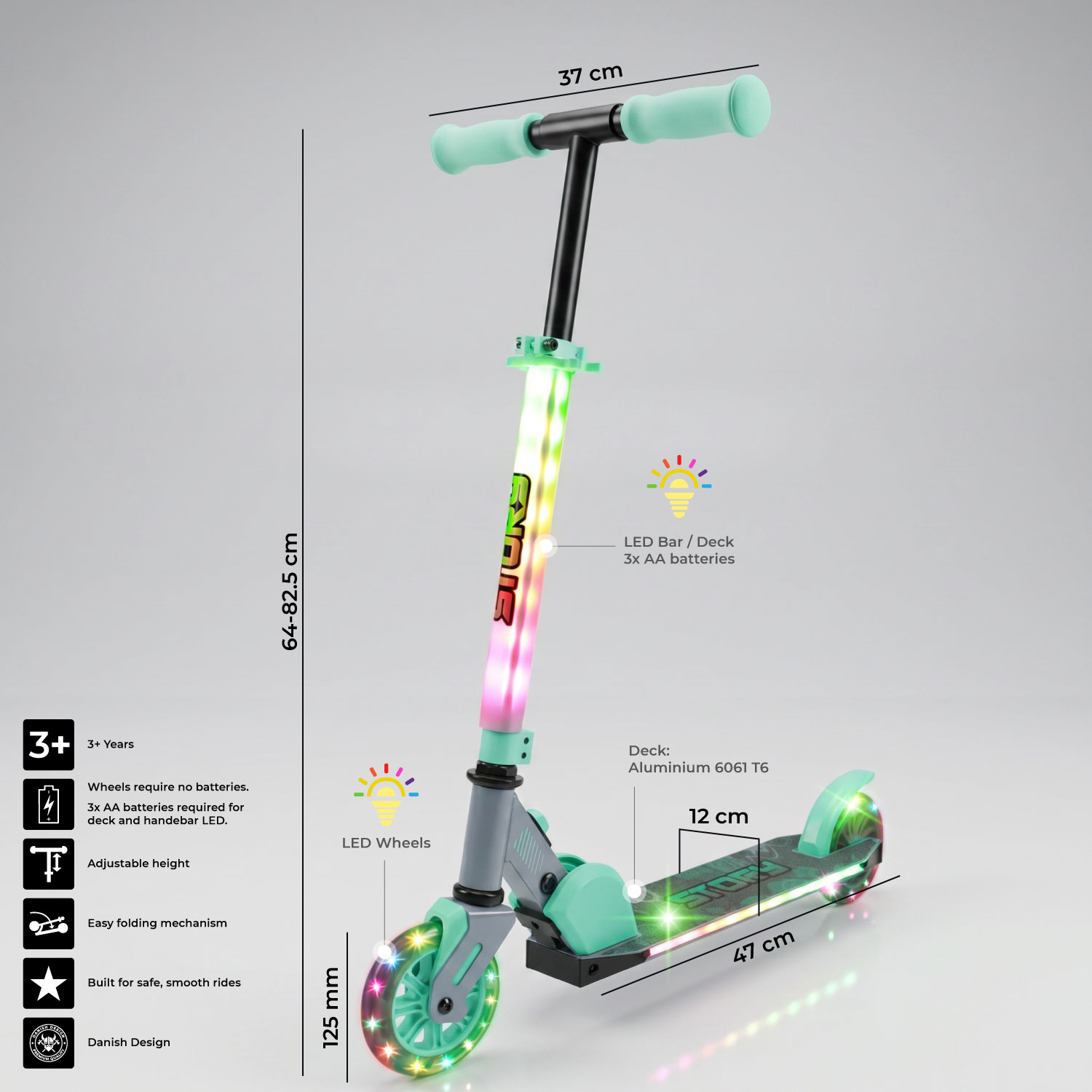 Story Everything Led Klappbarer Kinderroller