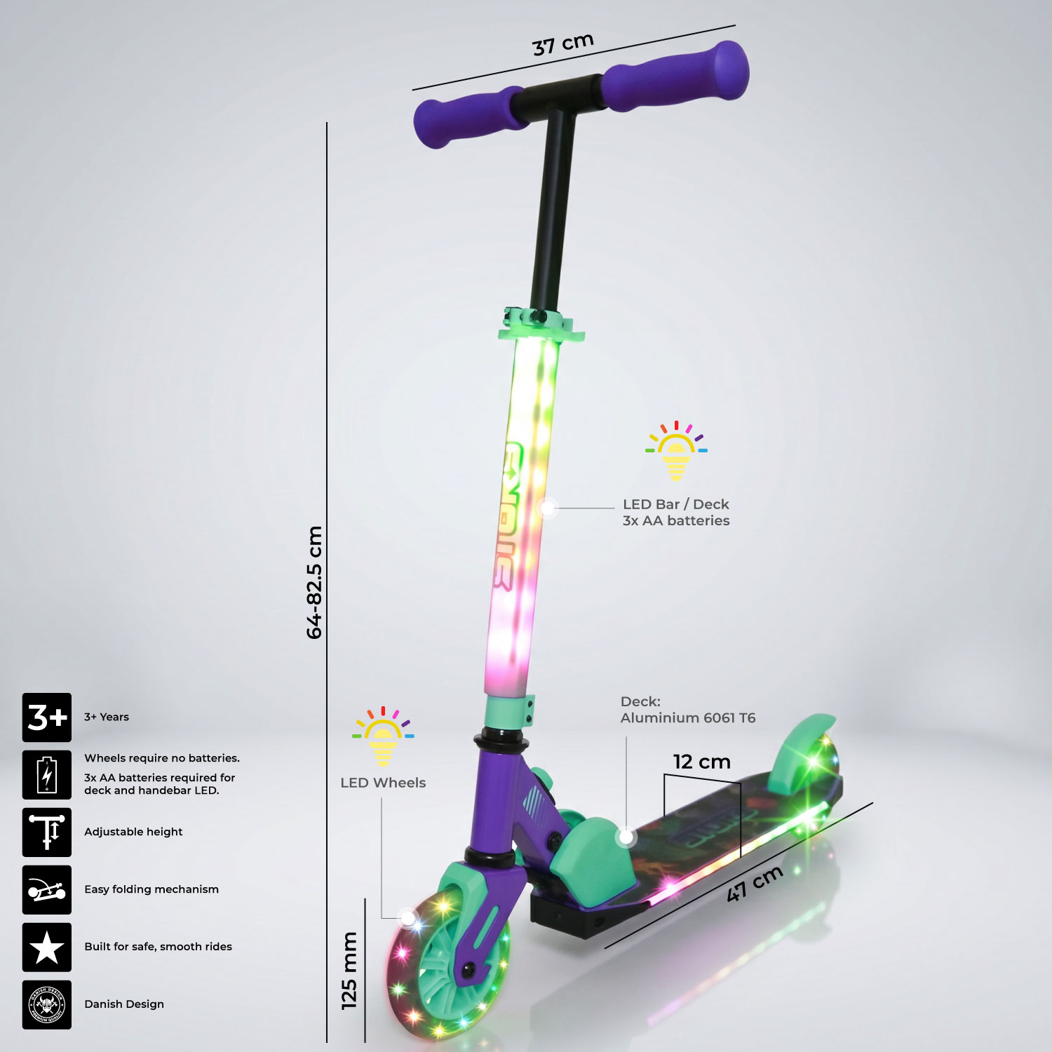 Story Everything Led Klappbarer Kinderroller