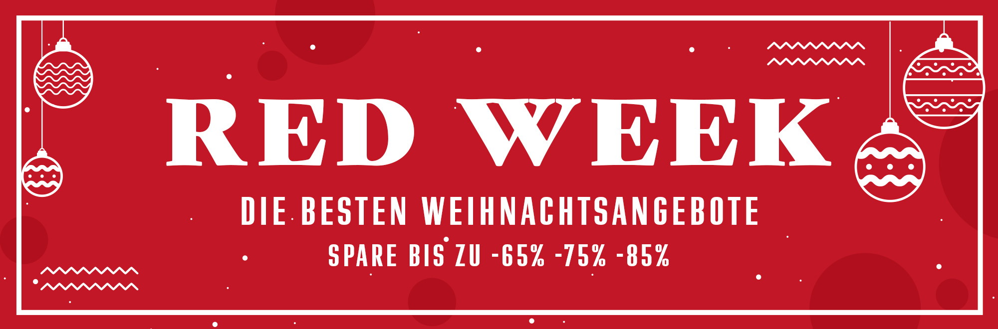 Red Week Verkaufsbanner